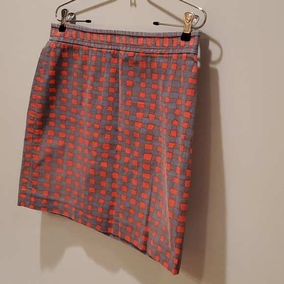 Marc Jacobs Denim Blue and Red Gingham Skirt - Picture 5 of 9
